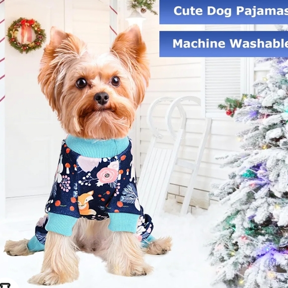 NWT Dog Pajamas for Small Dog Girl/Boy Animal and Flowers - Picture 2 of 4